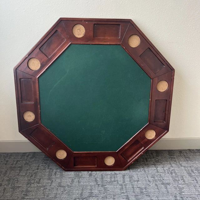 Vintage Heavy Wood Poker Table - Top Only - 50’’ Diameter *pickup Durm 27705