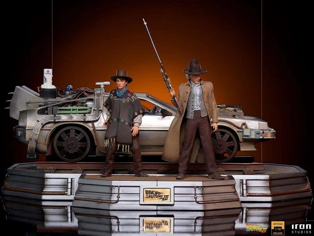 Figurines 1/18 Retour Vers Le Futur Vroom Peint for Sunstar Hot Wheels