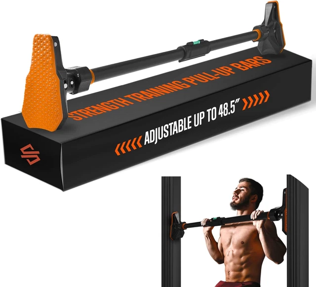 ADJUSTABLE PULLUP & ChinUp Bar Door Frame Pullup & Doorway NoScrew