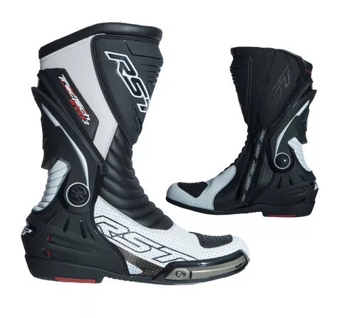 RST Tractech EVO 3 Sport Motorcycle Boots - White/Black