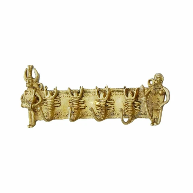 New Coat Hanger Wall Golden Antique Coat Rack Brass Wall Hooks Scorpion Hat Rack