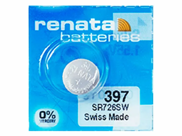 Renata 397 Pile Batterie Horloge Mercury Gratuit Argent Oxide SR726SW Suisse