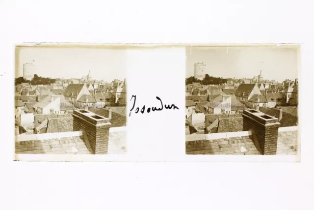 Issoudun France Photo Stereo Glass Plate Th4L7n5 Vintage