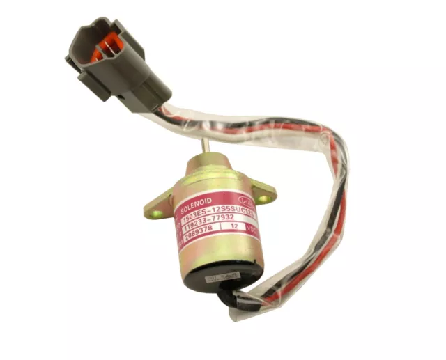12V Fuel Stop Solenoid R55/R60 1503ES-12S5SUC12S Replace Yanmar 119653-77950