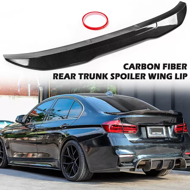 For Bmw 3 Series F30 F80 M3 Psm Style Rear Trunk Lid Boot Spoiler Carbon Look Uk