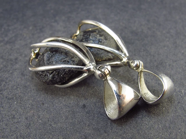 Boji Stones Pair (Male + Female) Sterling Silver Pendant From USA - 15.2 Grams