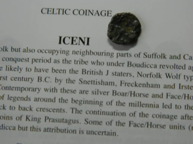 Un researched Iron Age / Celtic silver unit coin Metal detecting detector