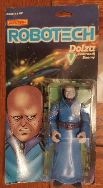 1985 Matchbox Robotech Dolza Enemy Action Figure,  UNOPENED & Plastic is MINT.