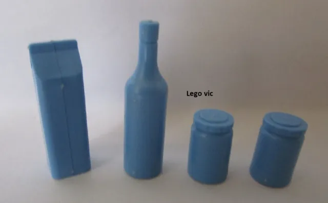 LEGO 33011 Scala Wine Milk Jars Blue Milk Wine Pots of 3243 3115 3116 MOC A76