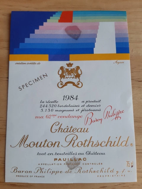 Lot 3249 - Château Mouton Rothschild 1984 Pauillac