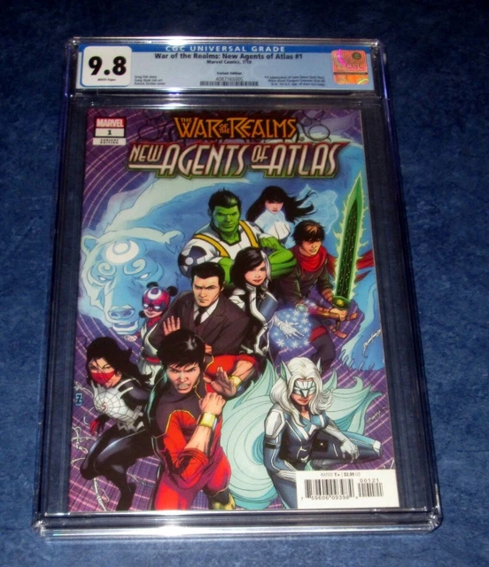 WAR of the REALMS AGENTS of ATLAS #1 1:50 variant CGC 9.8 1st print 2019 1st app