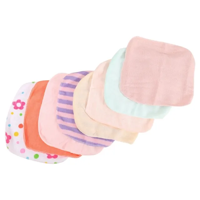 Baby Face Washers Hand Towels Cotton Wipe Wash Cloth 8pcs/Pack X9X1ii