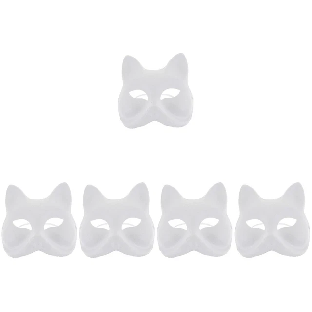 30 Stk bemalbar unbemalt diy Leere Tiermaske Maskerademaske für Kinder