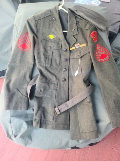 WW2 USMC US Marine Corps Named Dress Uniform Jacket Blouse 3rd Division ...