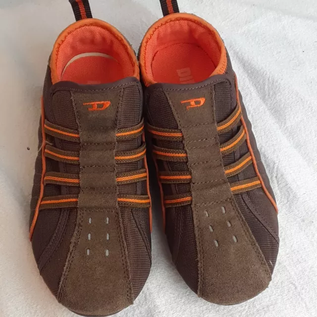 Diesel Womens  Sneakers Shoes Trainers Low Top  brown orange size 6.5 x5