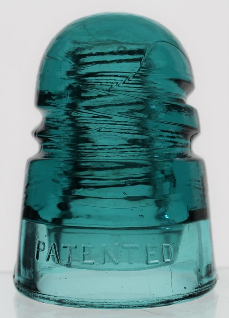 Aqua Cd 147 Patented Oct. 8Th 1907.  Glass Insulator