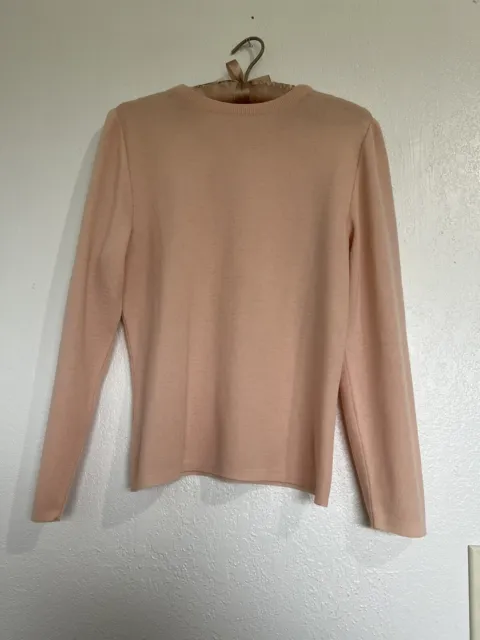 Amen Wardy Women’s Pull Over Sweater Size  M( Sweater Shows 46) 100% Wool Pink