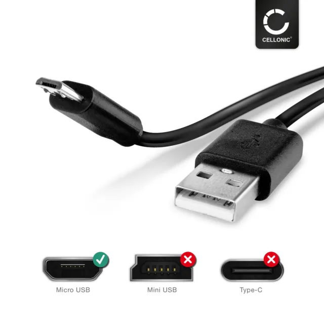 Cavo USB per TomTom Via 1535T Start 52 Lite Go 40 cavo di ricarica 2A nero 3