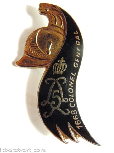 Insigne Cavalerie - 4e Régiment De Hussards - France - ORIGINAL (très Abîmé)