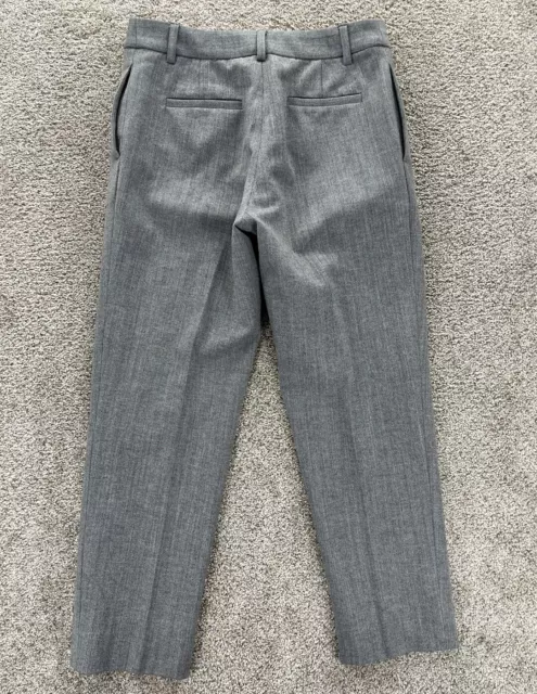 Paul & Joe Sister Gray Cropped Trouser Dress Pants Size 36/US 4 Made in France 3