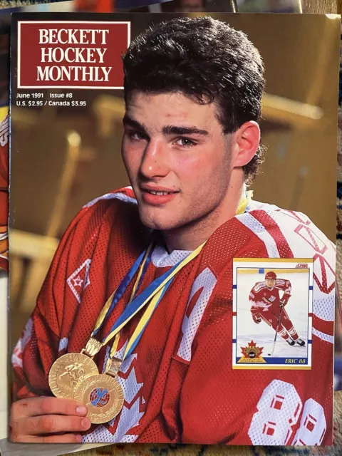 Beckett Hockey Monthly Magazine Issue 8 June 1991 Eric Lindros