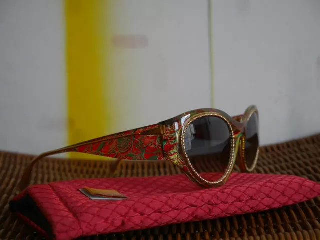 CHRISTIAN LACROIX Sonnenbrille 90er Cat Eye  gold TRUE VINTAGE sunglasses 90s 2