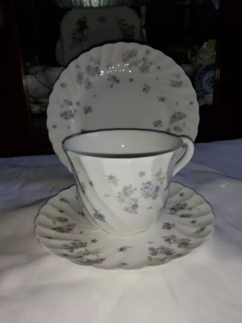 "April Flowers" Tea Trio By Wedgwood England