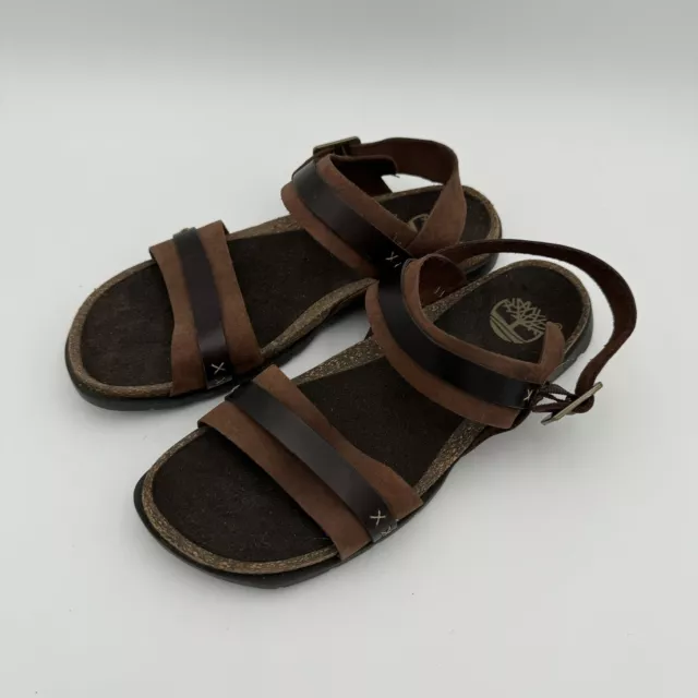 TIMBERLAND SPORTS SANDALS Mens 9 Women’s 10 56307 Strappy Leather Brown ...