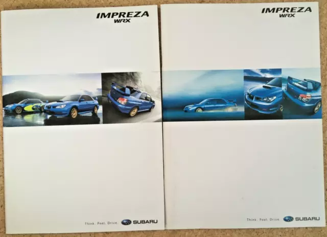 Brochure Catalog Subaru Impreza WRX STI Hawkeye GDB 2nd Gen 2005 Japan 2-Version