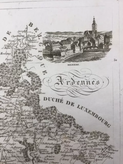 Ardennes en 1836 Charleville Mézières Rethel Grandpré Buzancy Mouzon Asfeld Thin 2