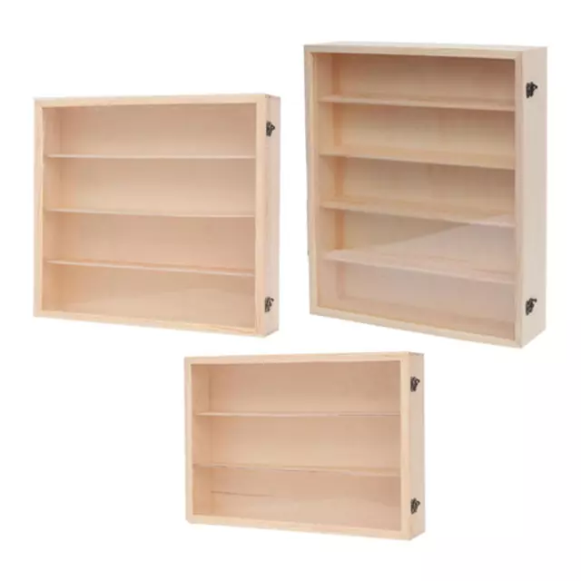 Diecast Car Display Cabinet Model Car Display Case Wood for Collectibles