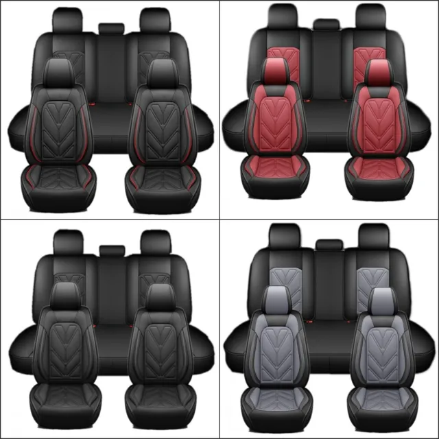 For Acura Legend 5-Seats Full Set Car Seat Cover Leather Front Rear Back Cushion