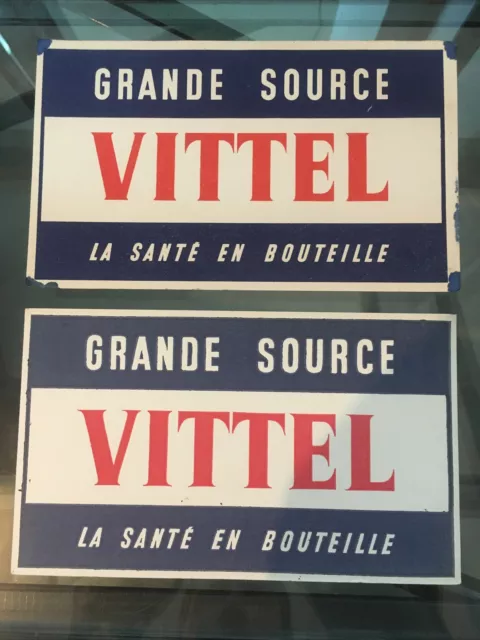 Lot De 2 Buvards Publicitaire - Grande Source Vittel La Santé En Bouteille