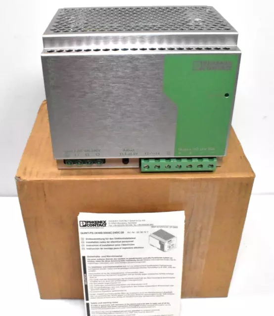 New Phoenix Contact 2938727 QUINT-PS-3x400-500AC/24DC/20 Power Supply Module