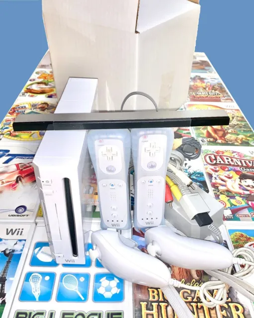 Nintendo Wii Console Complete System Bundle, Mario Kart & Wii Sports Available.