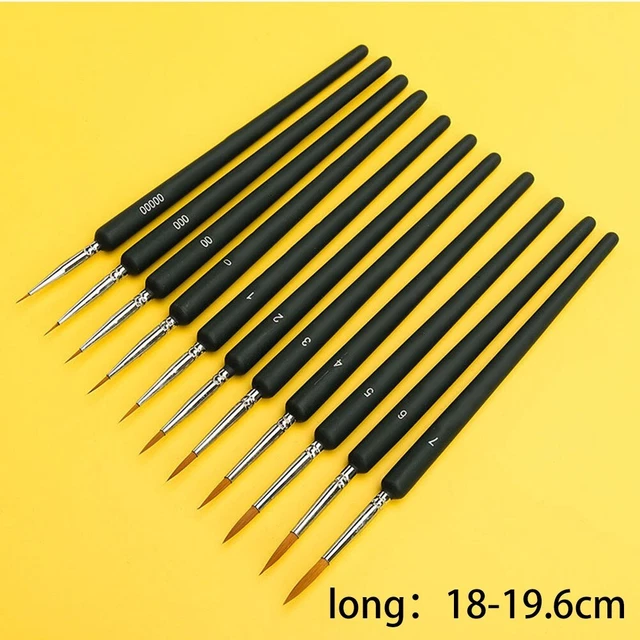 Linienbürste Feiner Malbrei Für Pigment Acryl 11pcs/set Bürsten Ersatz