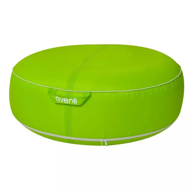 Pouf I 98x38cm Taburete de jardín cojín de asiento beanbag inflable verde