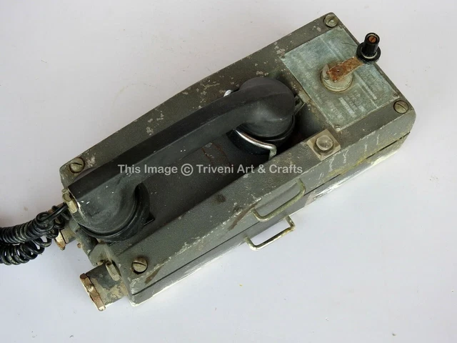 Vintage Maritime Wall Mount Salvaged ship's Telephone Aparat telefoniczny Poland