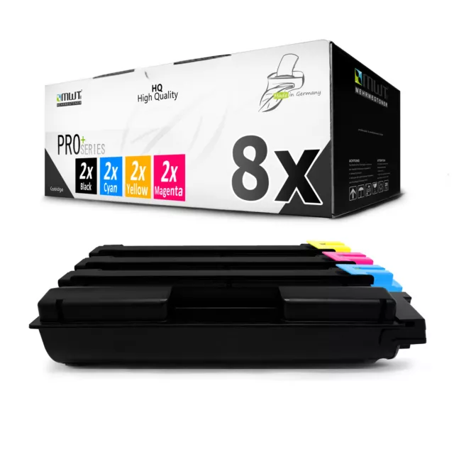 8x MWT Pro Toner per Kyocera Eco Sistema M-6026-cdn