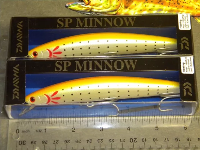 Daiwa Salt Pro SP Minnow Striper FLOATING Lure DSPM15F30 Yellow Pearl Lot 2