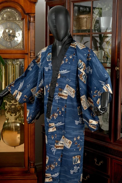 Dear Vanilla Japanese Juban Undergown Men's Kimono Authentic Vintage Japan Made 2