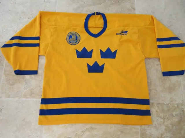 Maillot Hockey SUEDE shirt SVENSKA ISHOCKEY träningströja Sverige jersey XL