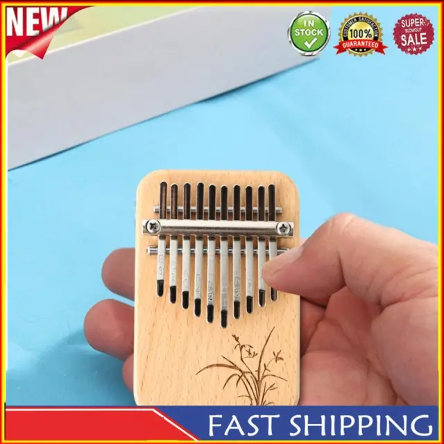 10 Buttons Kalimba Portable Mini Hand Piano Wooden Keyboard Percussion Instrument