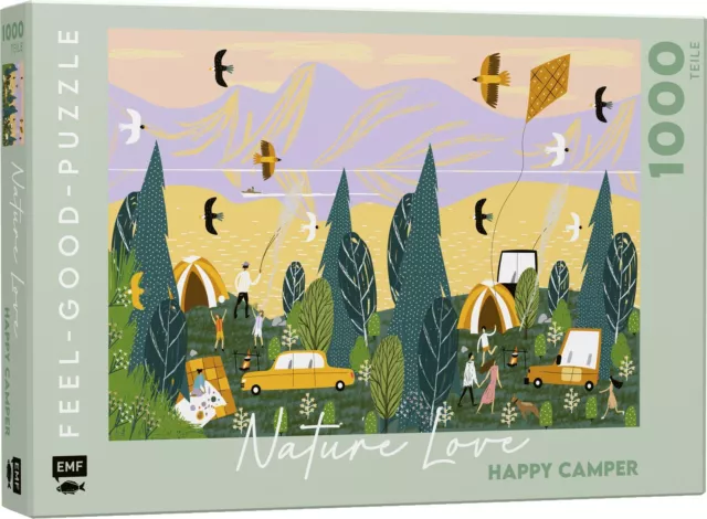 Feel-good-Puzzle 1000 Teile -NATURE LOVE: Happy Camper