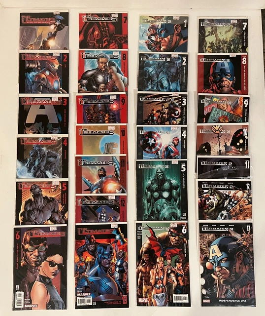 Lot Of 40 Ultimates #1-13 / V2 #1-13 / V3 #1-5 Complete Set + 1 Shots /Variants