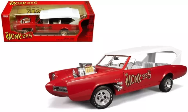 The Monkees Monkey Mobile 1:18 Diescast Model Auto World RARE NEW