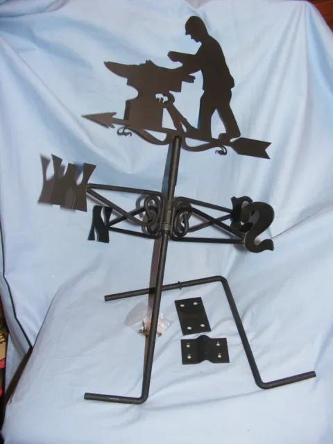 Blacksmith Weather Vane Ridge or Wall Mounted Pressed Steel