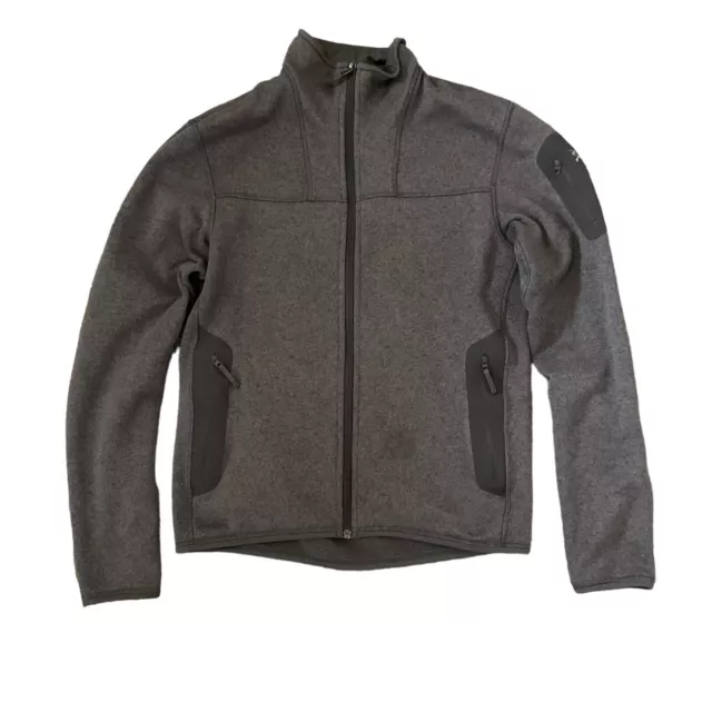Arcteryx Gray Covert Cardigan Full Zip Dark Grey Fleece Jacket Mens Medium