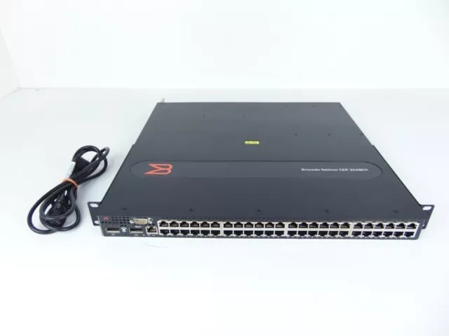 Brocade NetIron CER 2048CX NI-CER-2048CX-RT-AC w/ IP_ROUTE_SCALE ACTIVE LICENSE