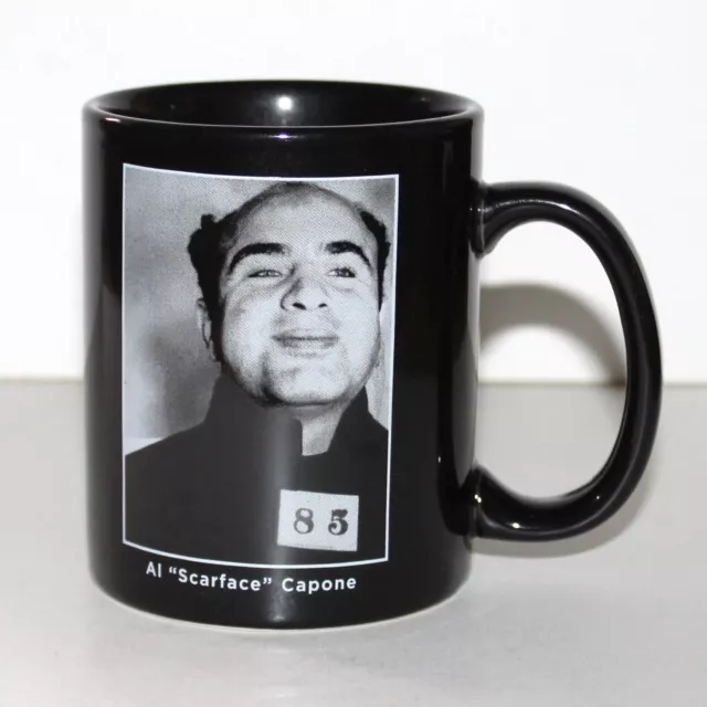 Scarface Al Capone Coffee Tea Mug USP Alcatraz black 10oz ceramic prison